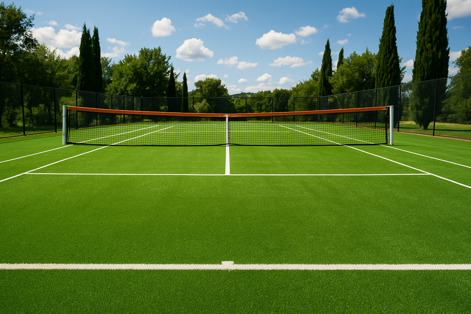 Campi da tennis in erba sintetica: comfort, prestazione e manutenzione ridotta